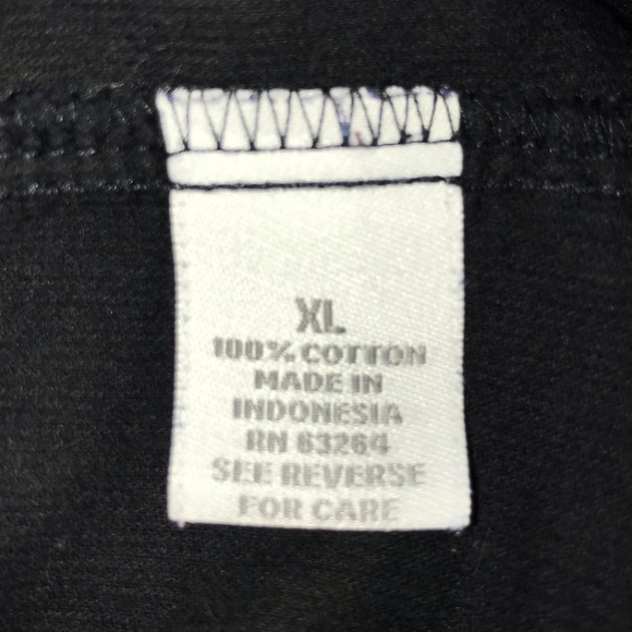 Dressbarn corduroy button down shirt/light jacket, black with brass buttons - Picture 8 of 9